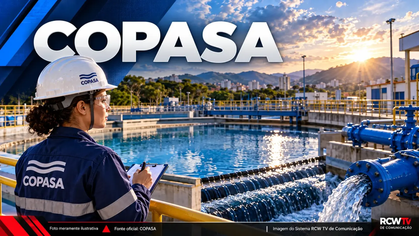 Trabalho emergencial da Companhia de Saneamento de Minas Gerais na Grande BH